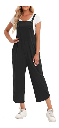 Mono Sin Mangas Tamaño Piernas Jumpsuits Plus Con