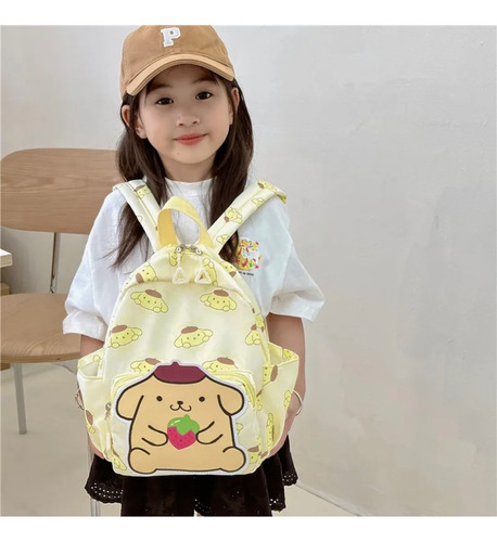 Mochila Escolar Kuromi Pompompurin Hello  Kitty Cinnamonroll