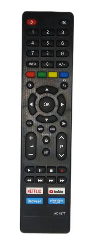 Control Tv Aiwa Smart Modelo: Aw50b4k / Delivery Gratis Ccs!