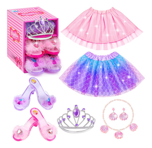 Haimst Juego De Zapatos De Princesa Para Niñas, Juguetes D.