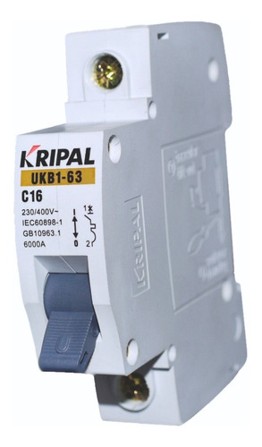 Breaker Para Montaje En Riel Unipolar 20a X (6 Und) Ukb1201 