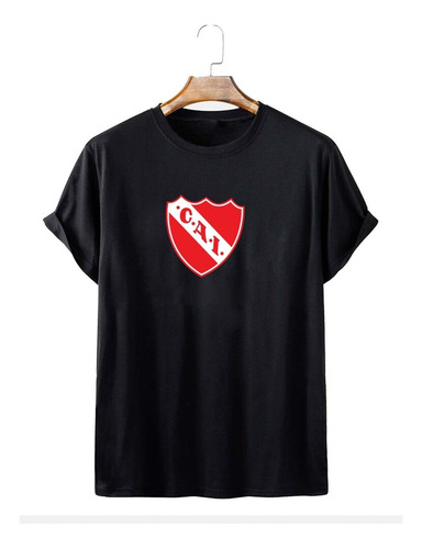 Remera Independiente Escudo Algodón Peinado Unisex Y Niños