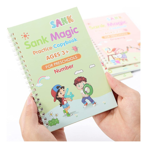 Sank Magic - Kit De Livros De Caligrafia Reutilizável 4