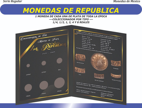Monedas De Republica O Reaes. Album Coleccionador De Lujo