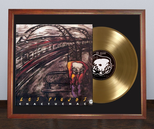 Los Piojos Chac Tu Chac Tapa Lp Y Disco De Oro En Cuadro