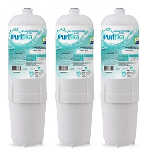 Imagem 1 de 4 de Kit 3 Filtros Refil Purificador De Agua Soft Everest