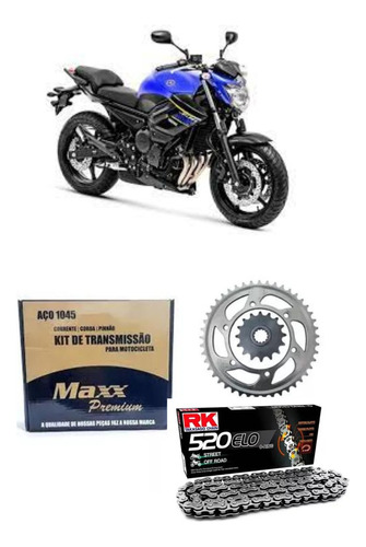 Kit Relação Yamaha Xj6  Xj 6 N Maxx Rk Com Retentor