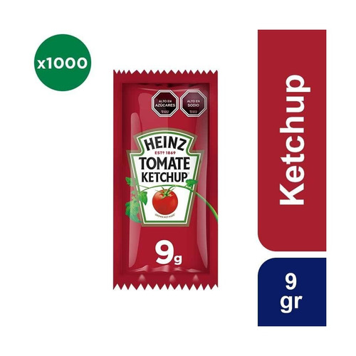 Ketchup Heinz Sachet 9g Caja 1000 Unidades