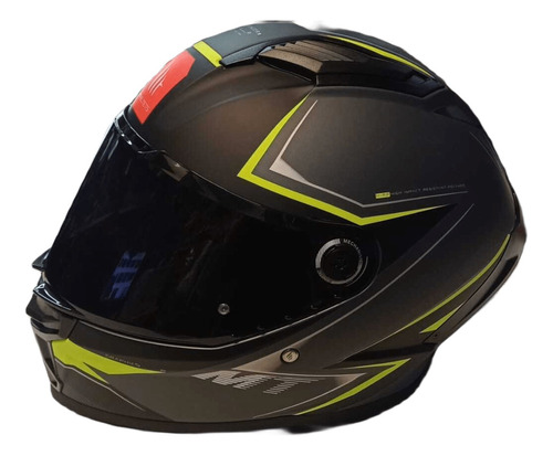 Casco Para Moto Mt Stinger B Sr C3 Gris Mate 