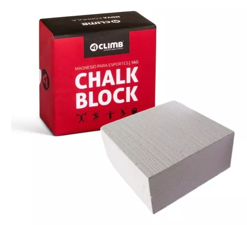 Chalk Block 56g Carbonato Magnésio Para Crossfit Pole Dance