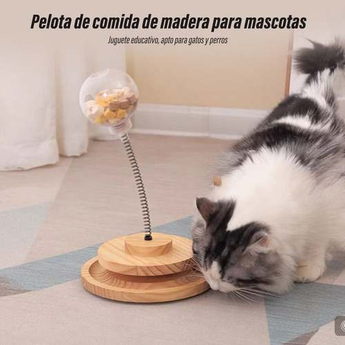 Juguete Para Gatos Interactivo, Torre Para Rascar Con Bola