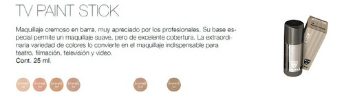 Base de maquillaje Kryolan Tv Paint Stick tono tv white - 25g