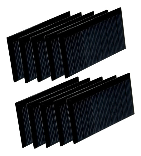 10 Mini Panel Solar Para Energia Kit 5 V 60 Ma Juguete Epoxi