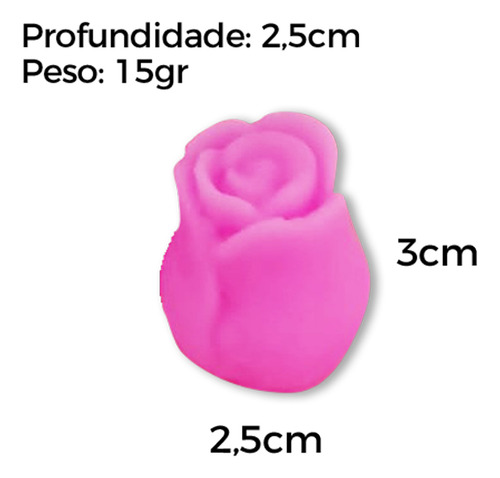 Molde Forma Silicone Botão De Rosa Primavera Ib-235