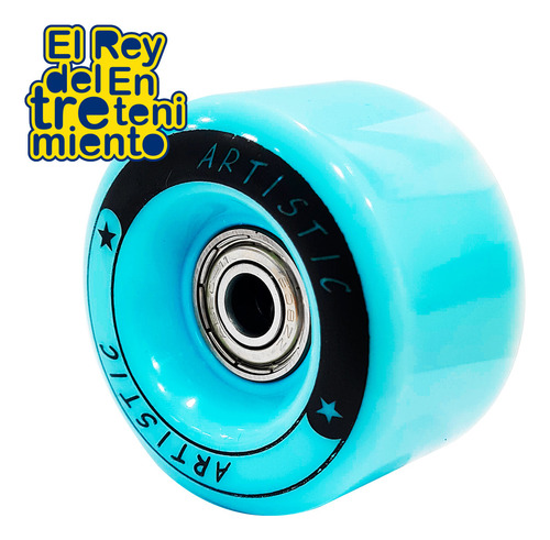 Imagen 5 de 9 de Set 4 Ruedas De Silicona Para Patín Artístico 58mm - El Rey