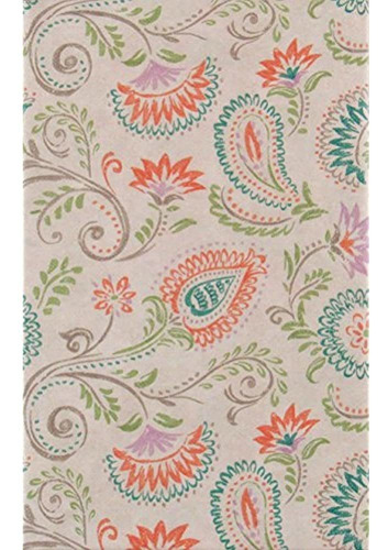 Mainstream Primavera Floral Paisley Vinilo Franela Trasera M