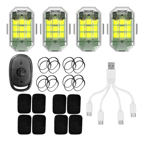 Luz Estroboscópica Led De Control Remoto Para Coche, Motocic