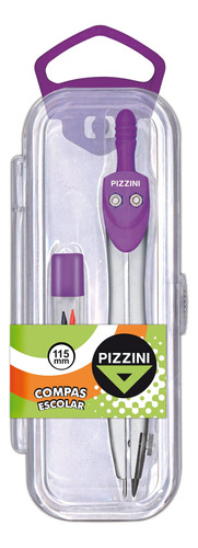 Compas Escolar Metalico Pizzini Pk 133 Con Estuche