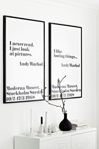 Láminas Posters Imprimibles Escandinavos Frases Andy Warhol | MercadoLibre