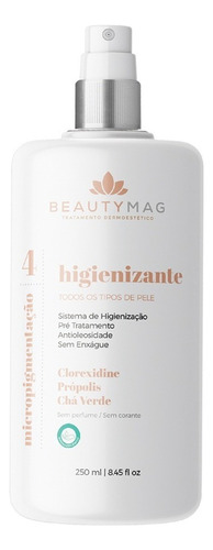 Higienizante 250 Ml Beauty Mag Para Micropigmentação Tipo de pele Todas