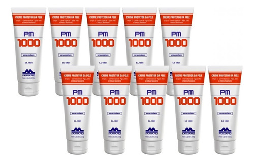 Kit 5 Un Creme De Proteção De Pele Pm 1000 120 G Mavaro