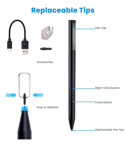 Lápiz De Lápiz Óptico De Boxwave Compatible Con Hp Envy 17t