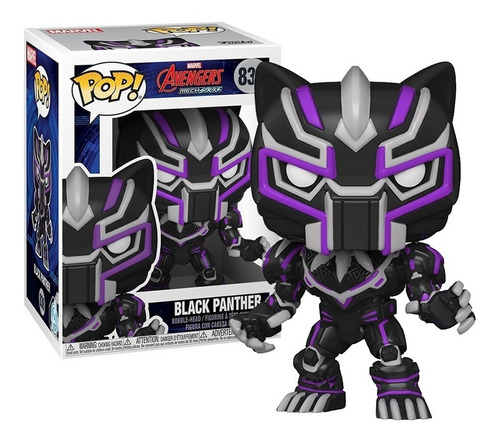 Boneco Funko Pop Pantera Negra 830 -  Marvel Mech Strike