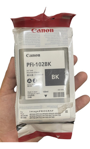 Cartucho Canon Pfi-102 Bk Original Mas Regalo!