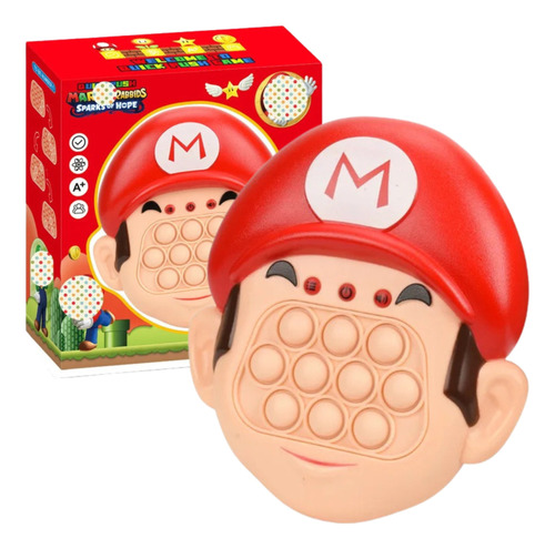 Pop It Electronico Push Burbuja Antiestrés Super Mario Bros
