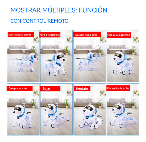 Perro Robot De Control Remoto Jueguete Robot Inteligente