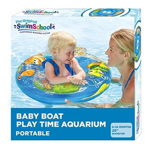 Acuario   Boat  618 Meses  Flotador Inflable Para Pisci...