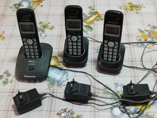 Tres Teléfonos Inalámbricos Panasonic. Reparar O Repuestos 