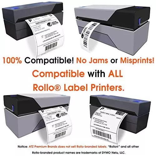 - 2.25 X 1.25 Direct Thermal Labels, Perforated Bar...