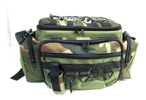 Imagen 2 de 10 de Bolso Riñonera Morral Pesca Vadeo Señuelos + 2 Cajas 3600