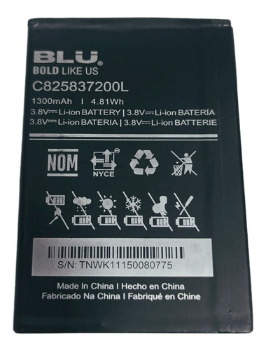 Bateria Pila Blu C825837200l Neo X N070