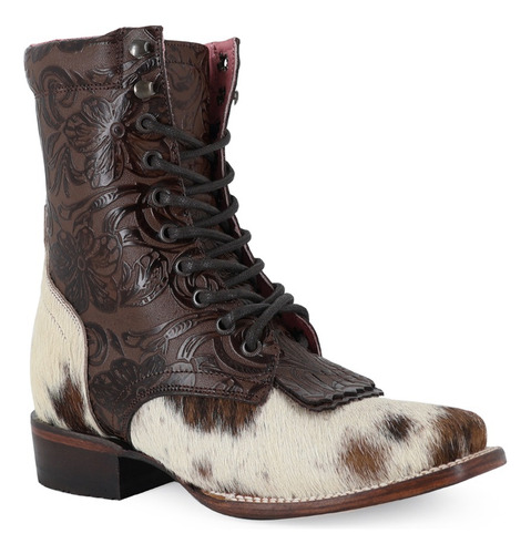 Macarena Lbotin Lace Up Dama Piel Con Pelo