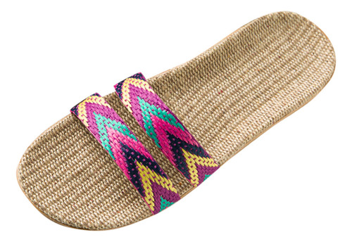 Zapatillas De Playa Antideslizantes Para Mujer, De Lino, Par