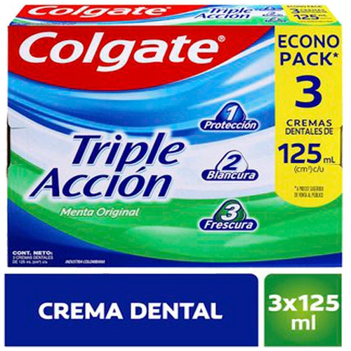 Colgate Triple Acción X 3 Und - mL a $81