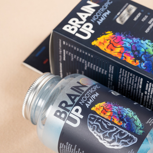 Brain Up Am/pm Nootrópico Coq10 Sem Cafeína True Source