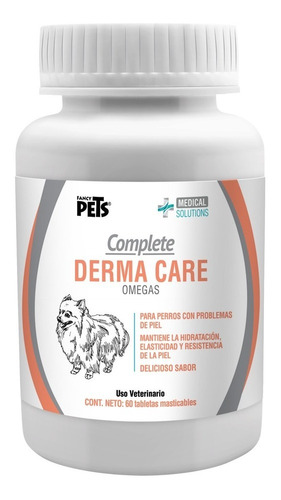 Tabletas Para Perro Piel Y Pelaje 60 Tabs Derma Care