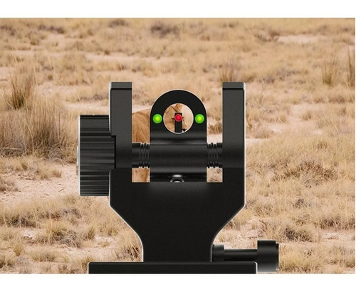 Miras Abatibles Metálicas Con Fibra Óptica Ar15 M4 M16 Ak47