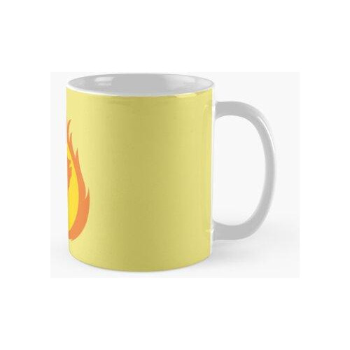 Taza Letra De Superhéroe V.insignia De Fuego Calidad Premium