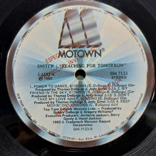 Imagem 6 de 6 de Vinil Lp Switch Reaching For Tomorrow