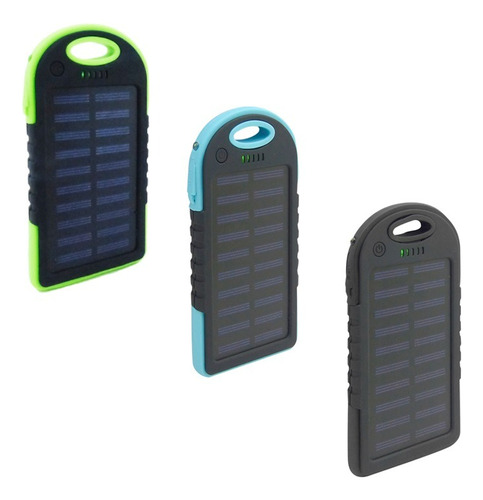 Bateria De Emergencia Solar Para Smartphone, 2 Usb. 5000 Mah