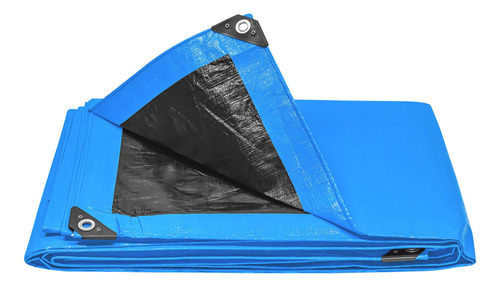 Lona Reforzada Azul 4 X 5 M Impermeable Multiusos 15372