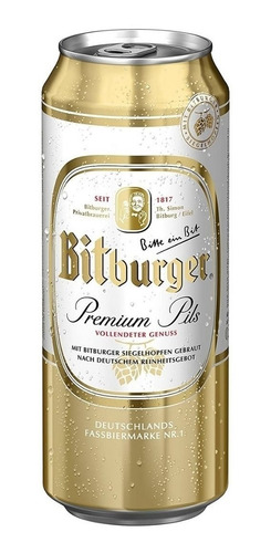 Cerveza Importada Bitburger Lata 500 Ml. Alemania
