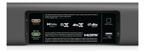 Barra De Sonido 5.1 Con Dolby Atmos Y Dtsx 36 Pulgadas