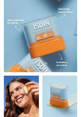 Isdin Fotoprotector En Barra Acabado Invisible Spf 50, 10gr