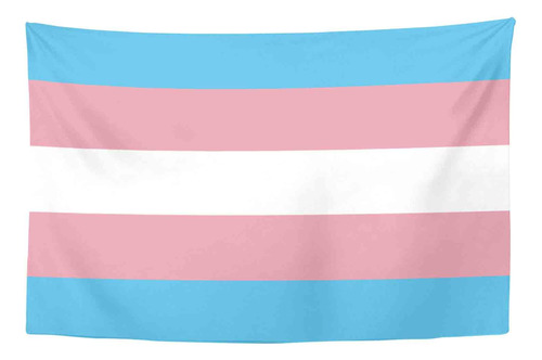 Yongcoler Tapiz De Bandera Del Orgullo Transgenero, Decoraci