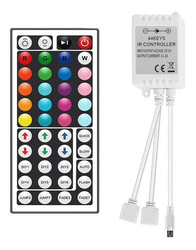 Kapata Controlador De Tira De Luz Led Rgb Con Control Remoto